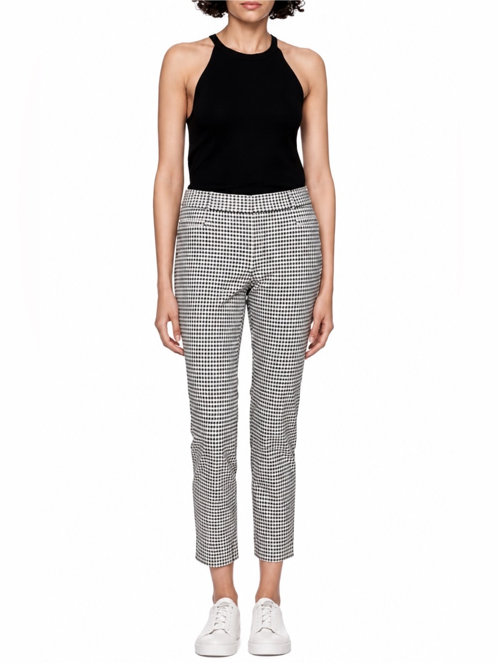 Banana Republic Black and White Patterned Sloan Pants